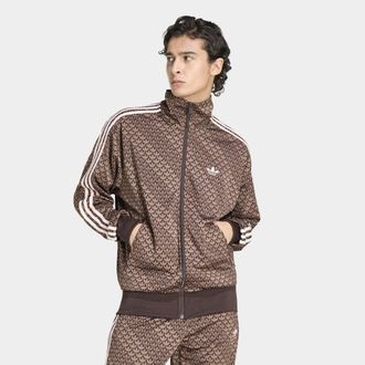 adidas Trainingsjacke ADIDAS ORIGINALS FIREBIRD LOOSE MONOGRAM, Herren, Gr. XXL, aurora coffee, earth strata, sandy pink, Obermaterial: 100% Polyester, Jacke