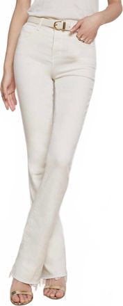 L'agence Ruth Straight Denim Pant In Vintage White