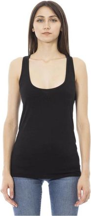 Just Cavalli Long Tank Top - Dames - Tops zonder mouwen - Zwart - M - Tops