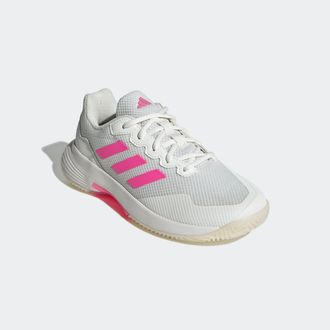 adidas Tennisschuh ADIDAS PERFORMANCE GAMECOURT 2.0, Gr. 40,5, weiss (core wei&szlig;, lucid pink, core schwarz), Synthetik, Textil, Schuhe Tennisschuh, geeignet f