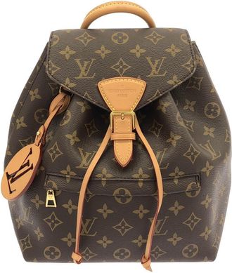 Louis Vuitton Marron Coated Canvas Backpack (Pre-Owned)