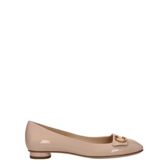 Dior Damens Ballerina gl&auml;nzendes Rosa/Hautfarben