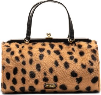 Frances Valentine Petit Michelle Cheetah Print Faux Fur Satchel in Camel/black at Nordstrom