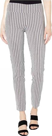 Elliott Lauren Ship Shape Pull-On Pants With Back Slit Detail In Blue Stripe