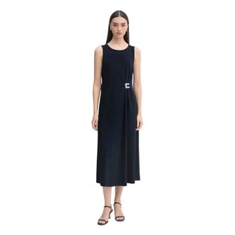 Joseph Ribkoff Trapeze Jurk Met Gesp Detail - Dames - Casual kleedjes - Blauw - S - Polyester - Kleedjes