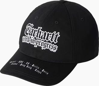Carhartt Work in Progress Mens Carhartt WIP World Tour Cap Black/White - Size: ONE size