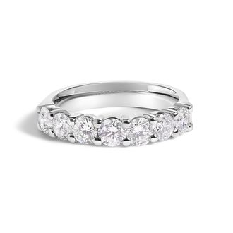 House of Brilliance 14K Gold 1 1/2 Cttw Diamond 7 Stone Band Ring