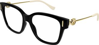 Gucci Demo Square Ladies Sunglasses GG1204O 001 55