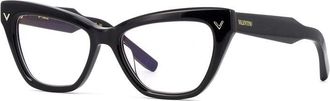 Valentino VLX-140A Cat-eye Acetate Eyeglasses - Black