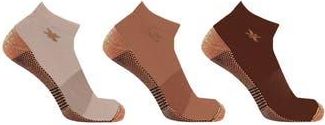 Extreme Fit 3-Pack Copper Infused Ankle Length Compression Socks in Mocha Dreams at Nordstrom Rack, Size Large/x-Large