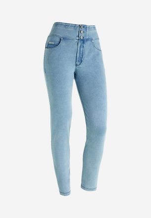 Freddy Leggings FREDDY Leggings NOW1HC002ORG, Damen, Gr. XL, EURO, blau (denim light blau, blau seams), Obermaterial: 84% Baumwolle CO. 16% Elasthan EL., Hos