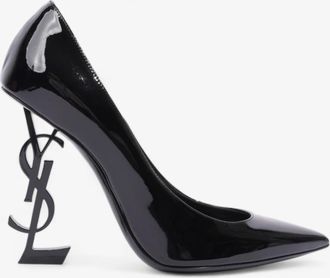 Saint Laurent Black Patent Leather Opyum 110 Pumps Size 39