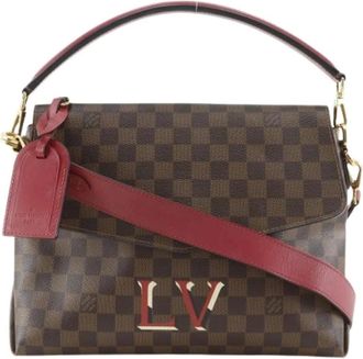 Louis Vuitton Pre-owned Damier Canvas Schoudertas - Dames - Vintage Handtas - Bruin - ONE Size - Vintage