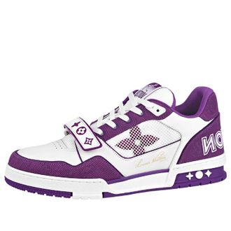 Louis Vuitton LV Trainer White Violet 1ABLYL
