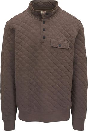 Faherty quilted pocket sweatshirt - Brown