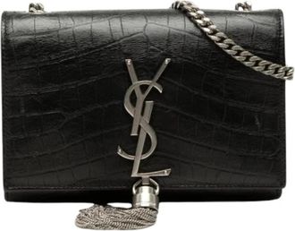 Saint Laurent Pre-owned Kate Crossbody Tas - Dames - Vintage Schoudertas - Zwart - ONE Size - Leer - Vintage