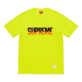 SUPREME FW19 Week 1 Flame SS Top Logo Tee SUP-FW19-027