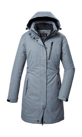 Killtec Parka KILLTEC KOW 303 WMN PRK, Damen, Gr. 38, grau, Oberstoff: 100% Polyester, Futter: 100% Polyester, F&uuml;llung: 100% Polyester, Jacken Parka, Wasserdi