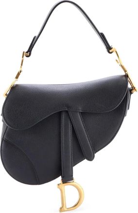 Dior Saddle Handbag Leather Mini shoulder bag - Zwart
