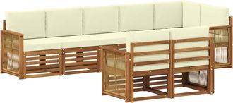 vidaXL Conjunto De Sof&aacute;s De Exterior 7 Uds. Vidaxl
