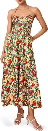 Solid & Striped The Lolita Floral Print Halter Maxi Dress in Picasso Floral at Nordstrom, Size X-Large