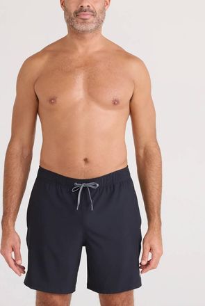Saxx Mens Oh Buoy 2N1 Swim Trunks In Black