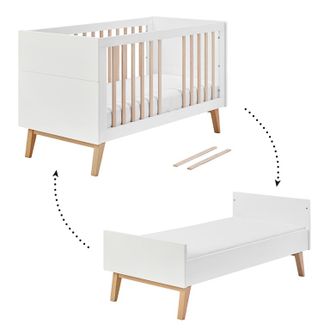 OEM Lit &Eacute;volutif 70x140 Pinio Swing - Blanc Et Bois