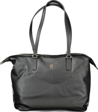 Tommy Hilfiger Black Polyester Women Womens Handbag