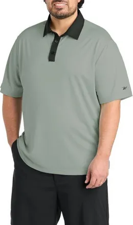 Reebok Big & Tall Contrast Solid Polo Shirt in Light Fog at Nordstrom, Size Xxx-Large