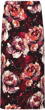Dolce & Gabbana peony-print pencil skirt - women - Spandex/Elastane/Viscose - 42 - Red