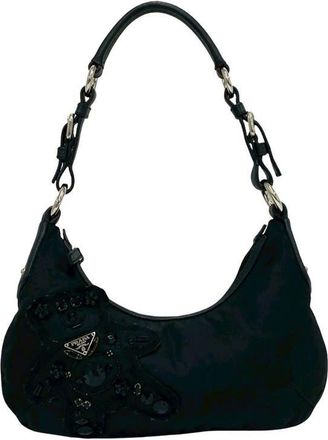 Prada Pre-owned Prada Beaded Tessuto Evening Bear Shoulder Bag Ladies E58KZ9FHRX4LMRME