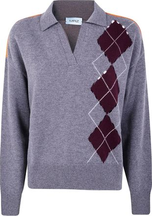 MRZ Maglione a rombi - Grigio