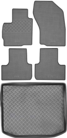 OEM Juego De Alfombrillas De Goma Para Coche Y Alfombrilla Para Maletero Para Citro&euml;n C4 Aircross Crossover (2012-2017)