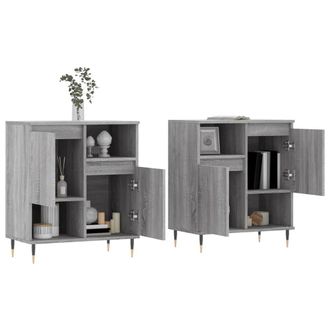 Berkfield Home Sideboards 2 pcs Grey Sonoma Engineered Wood
