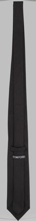 Tom Ford Silk Jacquard Necktie - Black