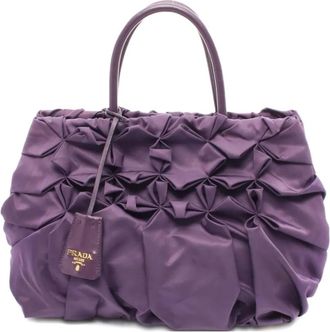 Prada Borsa a mano con ruches anni 2000 - Viola