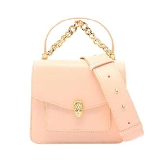 Bulgari Pre-owned Serpenti Forever 2way Leder Handtas - Dames - Pre-owned - Roze - Maat: ONE Size Leer
