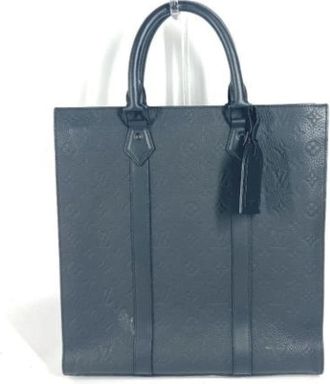 Louis Vuitton Pre-owned Tote Bag - Heren - Vintage Shopper - Blauw - ONE Size - Leer - Vintage