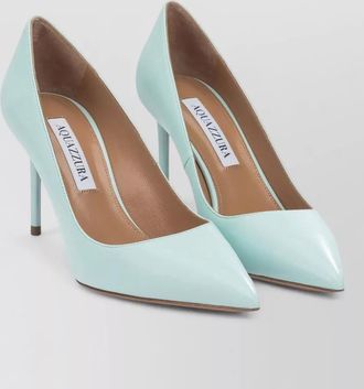 Aquazzura purist 85 pump pointed toe smooth finish