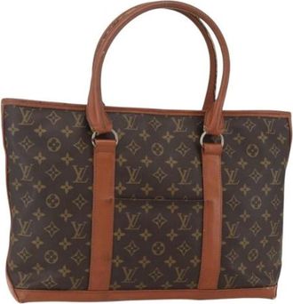Louis Vuitton Pre-owned Tote Bags, female, Brown, Size: ONE SIZE Pre-owned Vintage Canvas Tote Bag