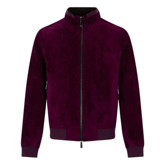 Moorer Cellini Jacket - Heren - Zomerjassen - Rood - S - Leer - Jassen