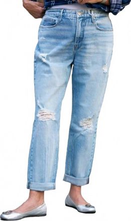 Good American Womens Good Girlfriend Jeans In Blue