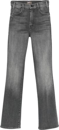 Mother The Hustler High Rise Flare Jeans - Dames - Jeans - Grijs - Maat: W26 Denim
