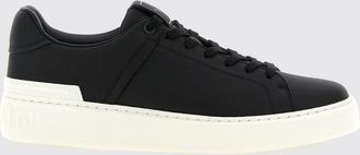 Balmain Sneakers B-Court bicolore in pelle di vitello liscia