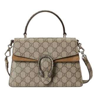 Gucci (WMNS) Gucci Small Dionysus Top Handle Bag Beige Ebony 739496-KHNRN-8642