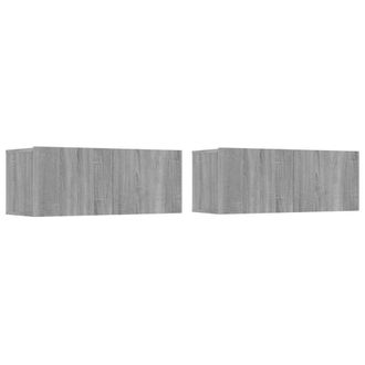 Berkfield Home Classic 4 Piece TV Cabinet Set Grey Sonoma Engineered Wood