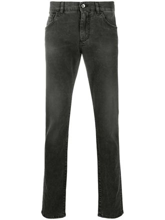 Dolce & Gabbana Jeans con placca logo - Nero
