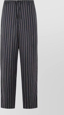 Dries Van Noten penny cupro trousers striped design pockets