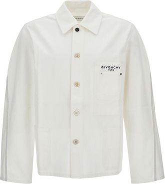 Givenchy White Shirt Collar Jacket