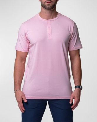 Maceoo Mens Core Henley Shirt